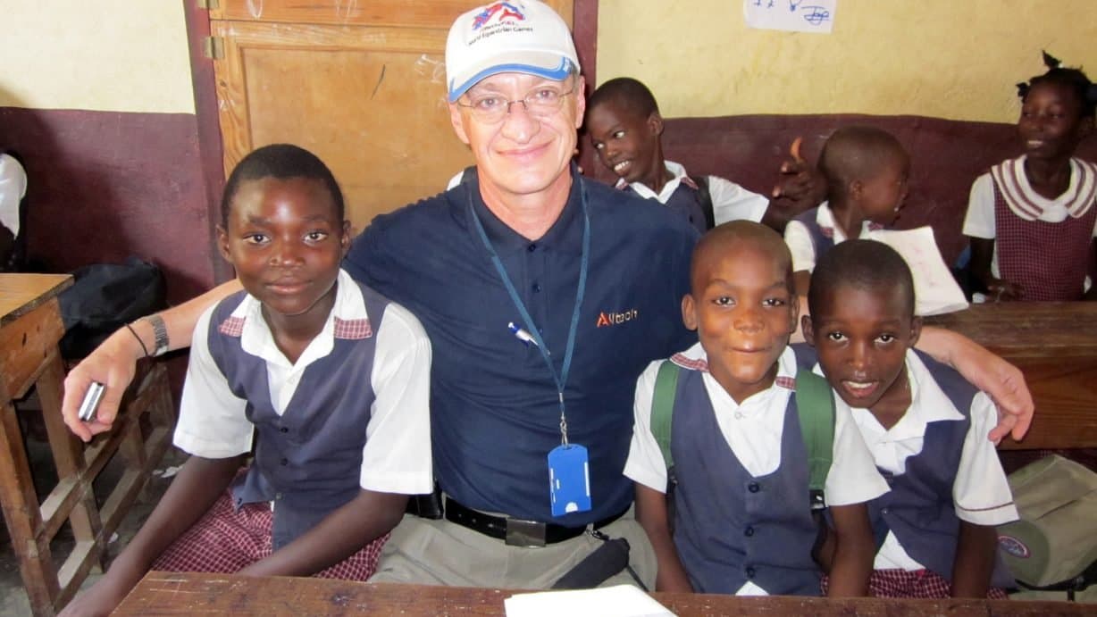 Children at a school supported by the foundation